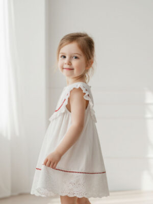 Delicate Lace & Bow Summer Dress