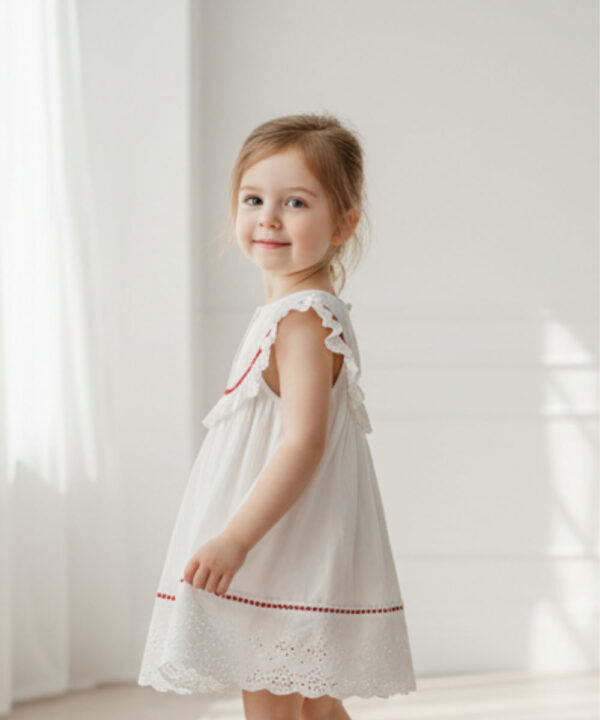 Delicate Lace & Bow Summer Dress