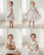 Delicate Lace & Bow Summer Dress