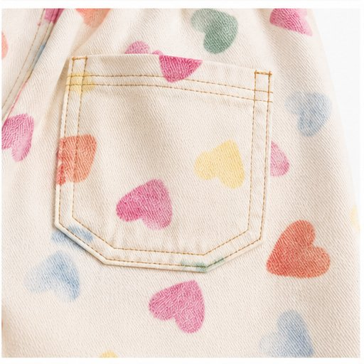 KIKO Colourful Hearts Barrel Jeans