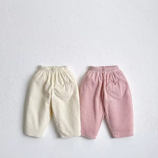 KIKO Sweetheart Heart Corduroy Pants
