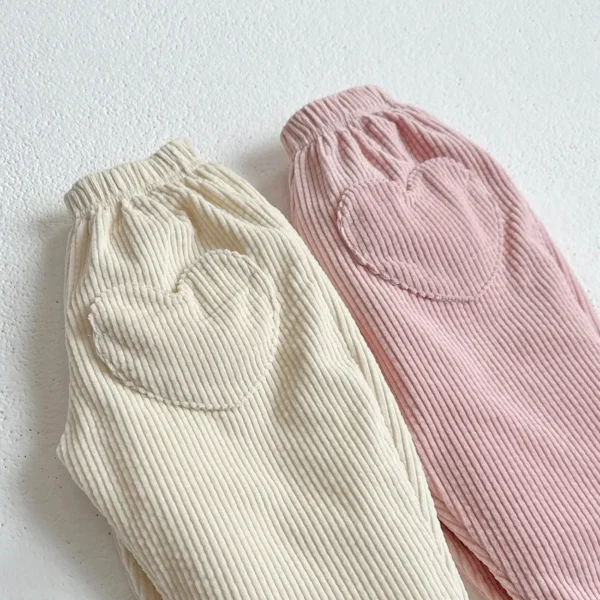 KIKO Sweetheart Heart Corduroy Pants