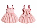 Rosie Wavy Bow Dress