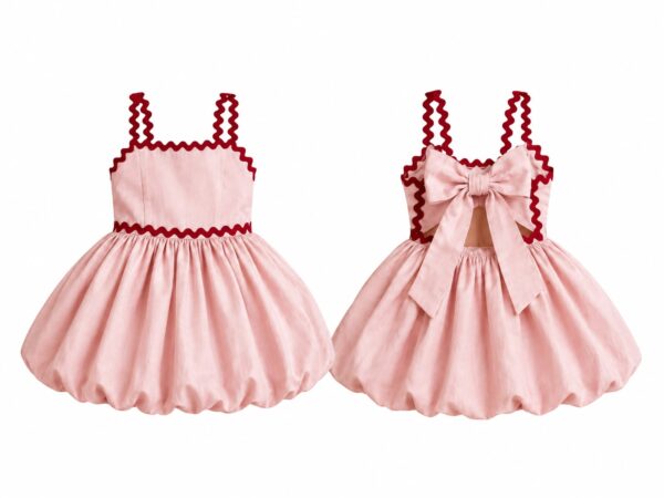 Rosie Wavy Bow Dress