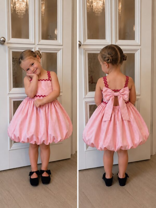 Rosie Wavy Bow Dress